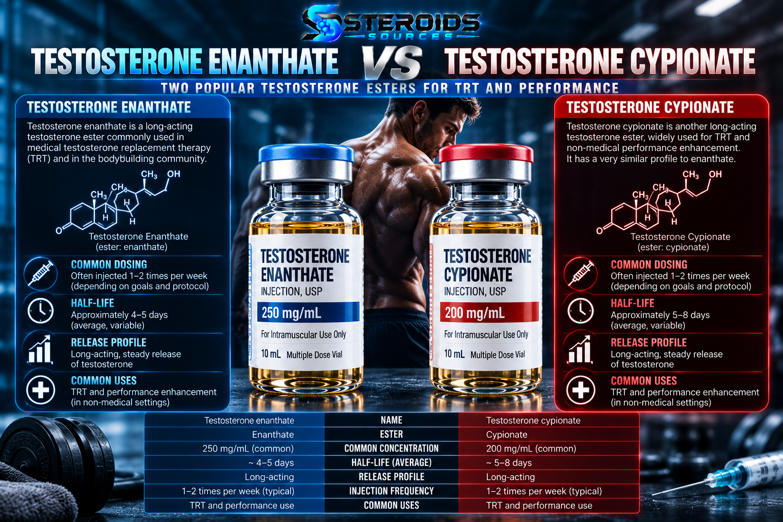Sustanon vs testosterone